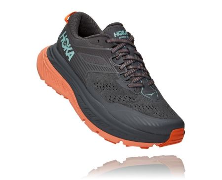 Hoka One One Stinson Atr 6 - Tenis Corrida Trilha Mulher Castlerock / Cantaloupe | PT-vfK8Z1M